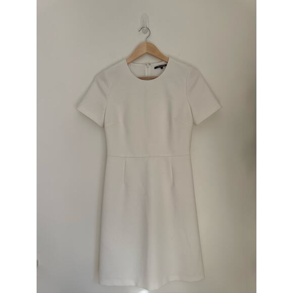 Kobi Halperin Classic Sheath Mini Dress in White, Sz 4 - Picture 2 of 13